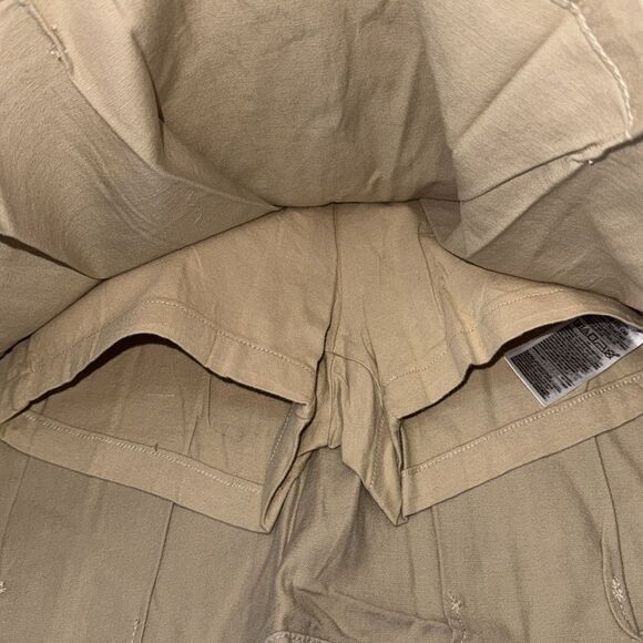 🔥GAP Tan Skater Mini school Skirt Pleated Casual  with short Sz 10 new - Picture 4 of 5